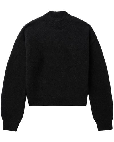 Jacquemus Intarsien-Pullover mit rundem Ausschnitt - Schwarz