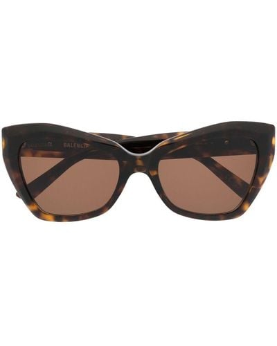 Balenciaga Butterfly Tinted Sunglasses - Brown