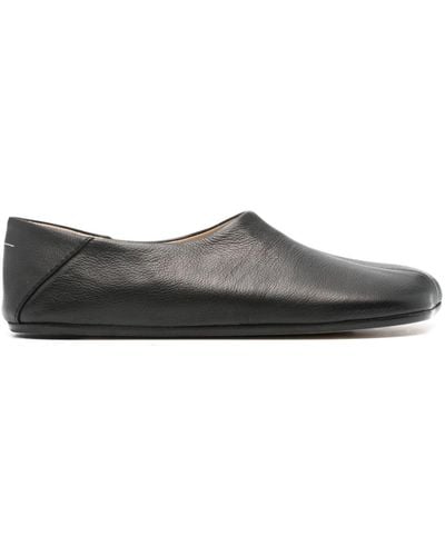 MM6 by Maison Martin Margiela Anatomic Leather Slippers - Gray