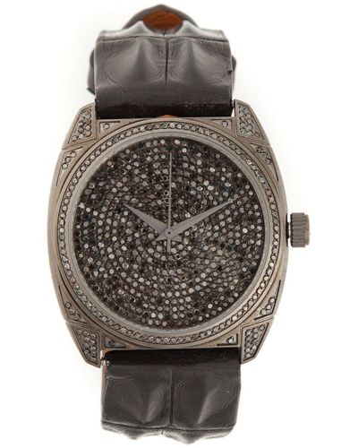 Christian Koban Dom Horloge Met Diamanten - Zwart