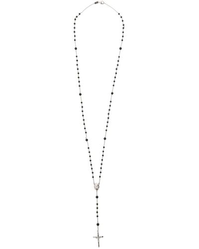 Dolce & Gabbana Tradition Rosary Jade Necklace - White
