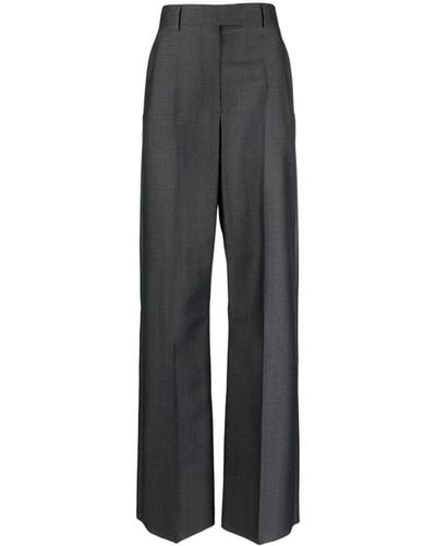 Valentino Garavani Crepe Couture Tailored Trousers - Grey