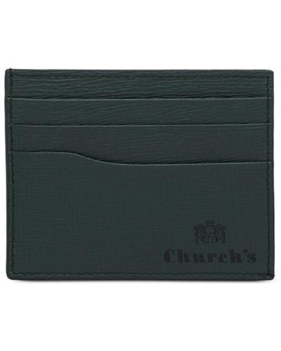 Church's St James Leather Card Holder - Green