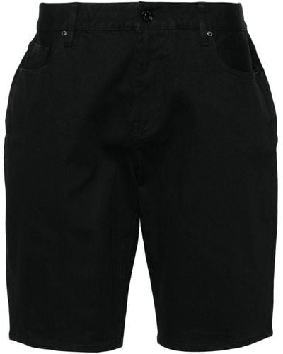 Armani Exchange Mid-rise Denim Shorts - Black