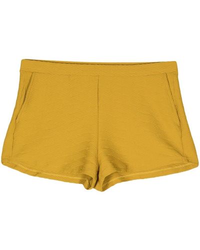 The Upside Yoko Billie Jacquard Shorts - Yellow