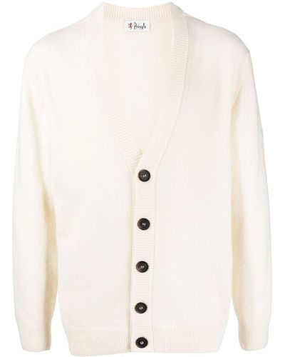 Pringle of Scotland Cardigan con scollo a V - Bianco