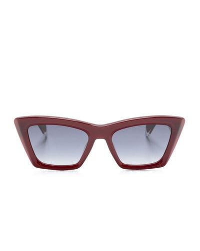 Gigi Studios Gafas de sol con montura cat eye - Rojo