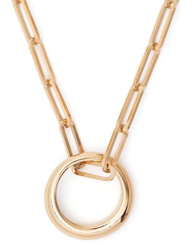 Isabel Marant Ring Pendant Necklace - Metallic
