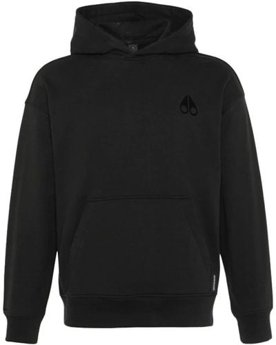 Moose Knuckles Serge Hoodie mit Logo-Stickerei - Grau