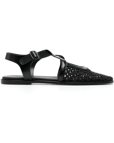 Hereu Bardissa Flat Sandals - Black
