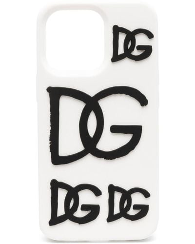 Dolce & Gabbana Dg Millenials Logo Iphone 13 Pro Max Case - White