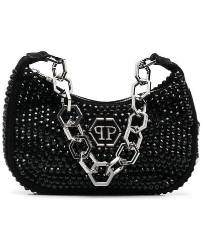 Philipp Plein Crystal-embellished Tote Bag - Black