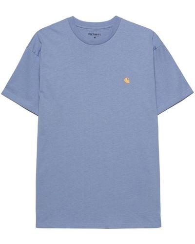 Carhartt Chase T-Shirt aus Baumwolle - Blau