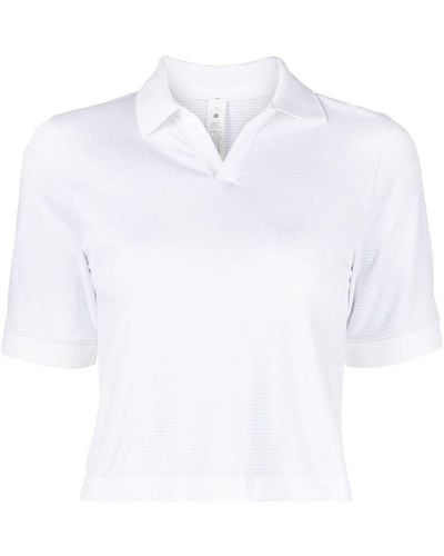 lululemon Swiftly Cropped Polo Shirt - Women's - Recycled Polyester/spandex/elastane/nylon - White