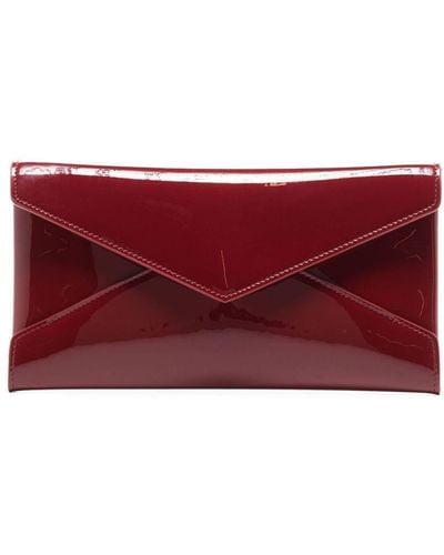 Saint Laurent Paloma Patent Leather Pochette - Red