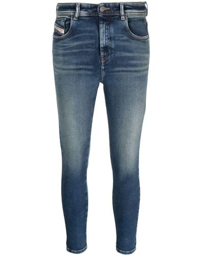 DIESEL Slandy Skinny-Jeans - Blau