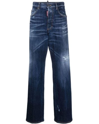 DSquared² Verzierte Jeans - Blau