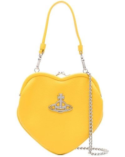 Vivienne Westwood Belle Heart Tote Bag - Yellow