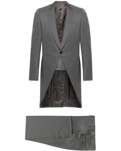 Canali Single-breasted Wool Suit - Grey