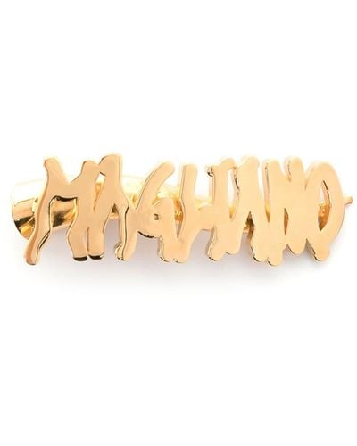 Magliano Logo-lettering Gold-plated Hair Clip - Metallic