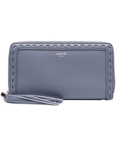 Lancel Leather Top-zip Purse - Gray