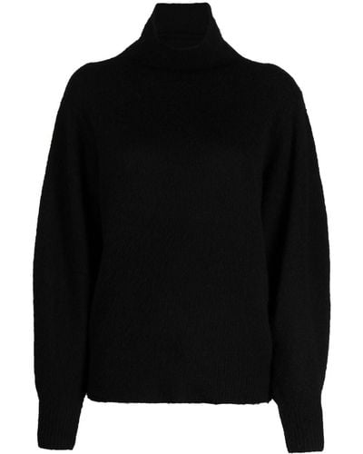 Zimmermann Lyrical Brushed Wool Blend Sweater - Black