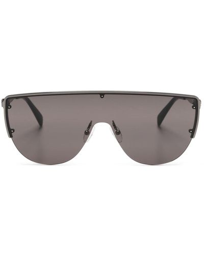 Alexander McQueen Shield-frame Sunglasses - Grey