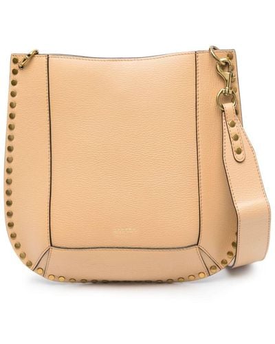 Isabel Marant Oskan Leather Shoulder Bag - Natural