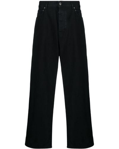 Balenciaga Baggy Wide-leg Jeans - Black