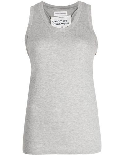 Extreme Cashmere Top sin mangas - Gris