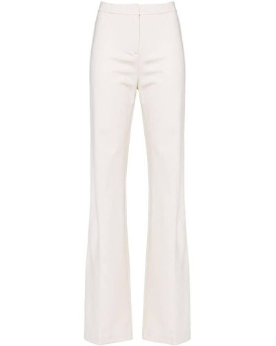 Pinko High Waist Flared Broek - Wit