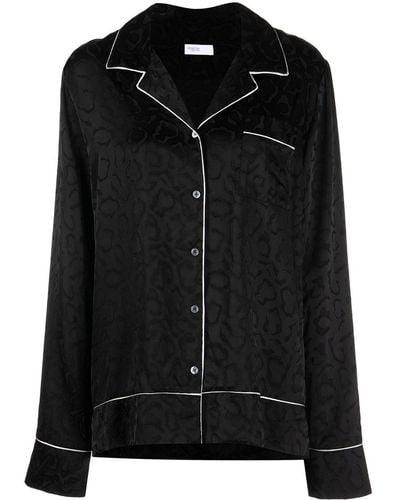 Rosetta Getty Hemd im Pyjama-Stil - Schwarz