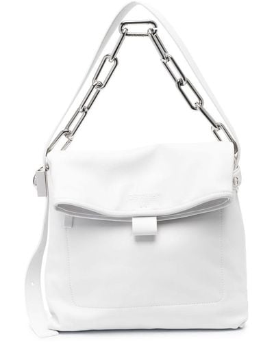 Off-White c/o Virgil Abloh Ow Booster Leather Shoulder Bag - White