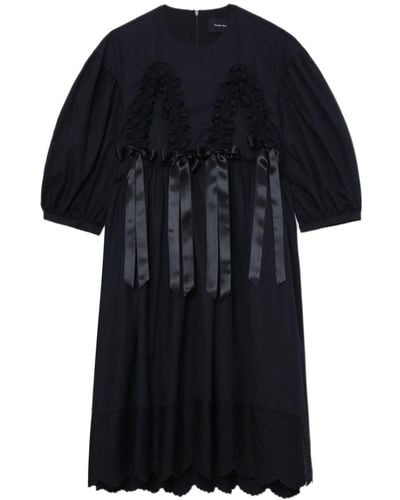 Simone Rocha Bow-detail Midi Dress - Black