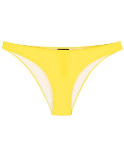 DSquared² Bikinihöschen mit Logo-Print - Gelb