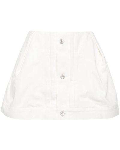 Sacai Hosenrock mit weitem Bein - Weiß