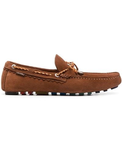 PS by Paul Smith Suede Leather Loafers - Brown