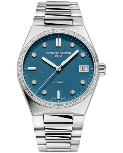 Frederique Constant Reloj Highlife Ladies Automatic Sparkling de 34 mm - Azul