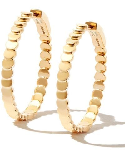 Anita Ko 18kt Yellow Gold Luna Hoop Earrings - Metallic