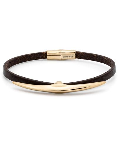 Shaun Leane Gold Vermeil And Leather Arc Bracelet - ホワイト