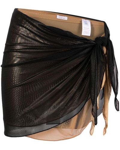 Oséree Layered Cover-up Skirt - Black