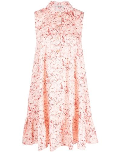 Max & Moi Floral-print Shirt Dress - Pink