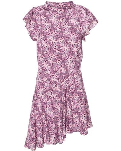 Isabel Marant Viona Midi-jurk Met Bloemenprint - Paars