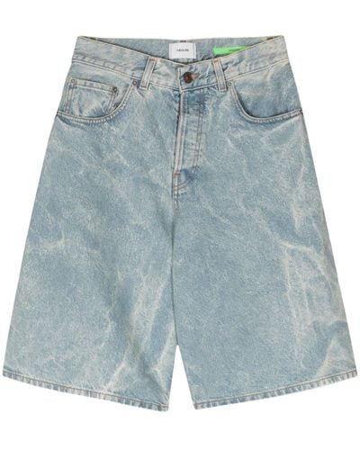 Haikure Becky Jeans-Shorts mit weitem Bein - Blau