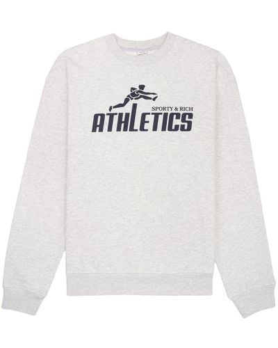 Sporty & Rich 90s Athletics スウェットシャツ - ホワイト