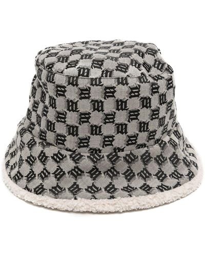 MISBHV Monogram-print Bucket Hat - Grey