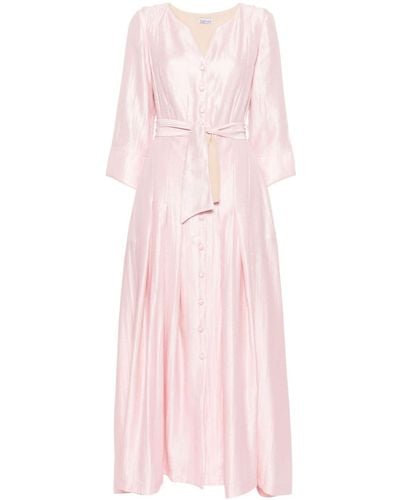 Baruni Cosmos Belted Maxi Dress - Pink