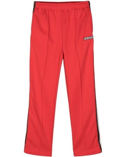 HUGO Logo-trim Cotton Track Trousers - Red