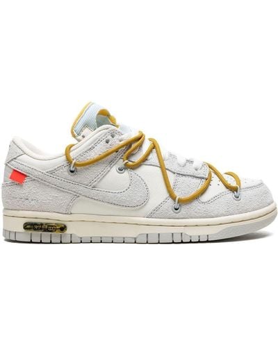 NIKE X OFF-WHITE Dunk Low "lot 37" Sneakers - White