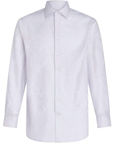 Etro Jacquard Cotton Shirt - White